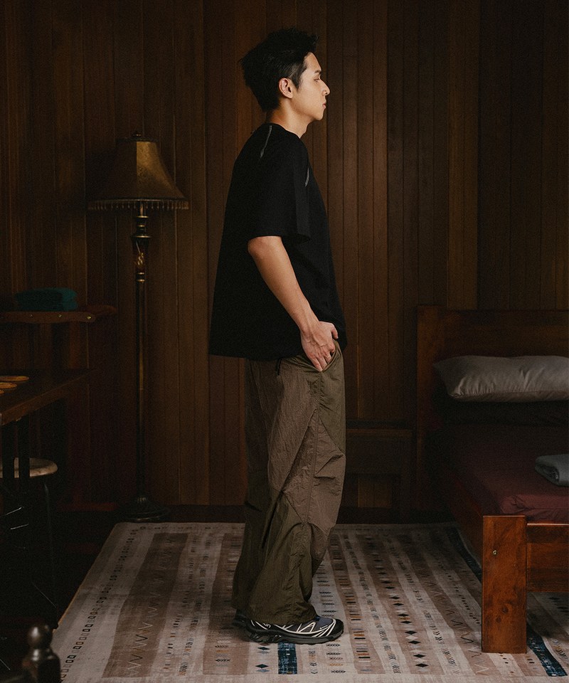 寬鬆尼龍長褲 MOUNT PANTS