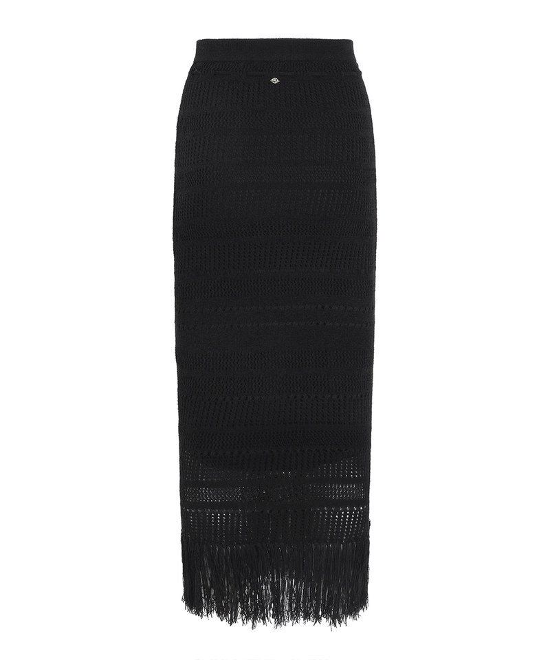 HGD9906-241 針織流蘇半身裙 contexture tassel skirt