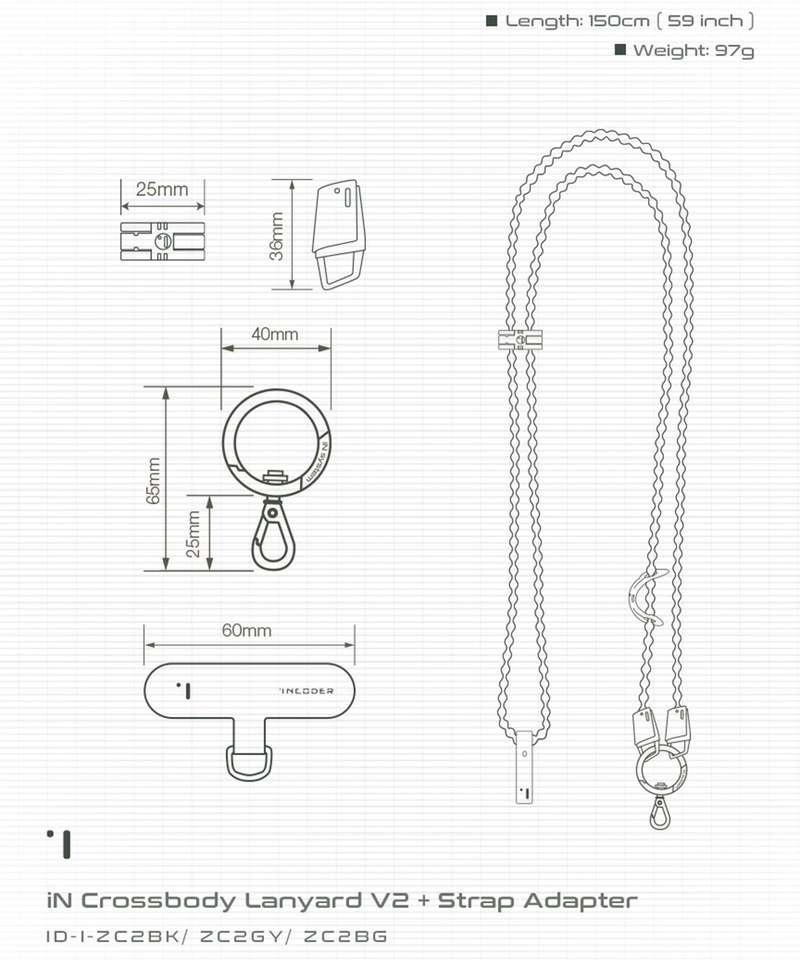 iN手機掛繩 iN Crossbody Lanyard Vol.2