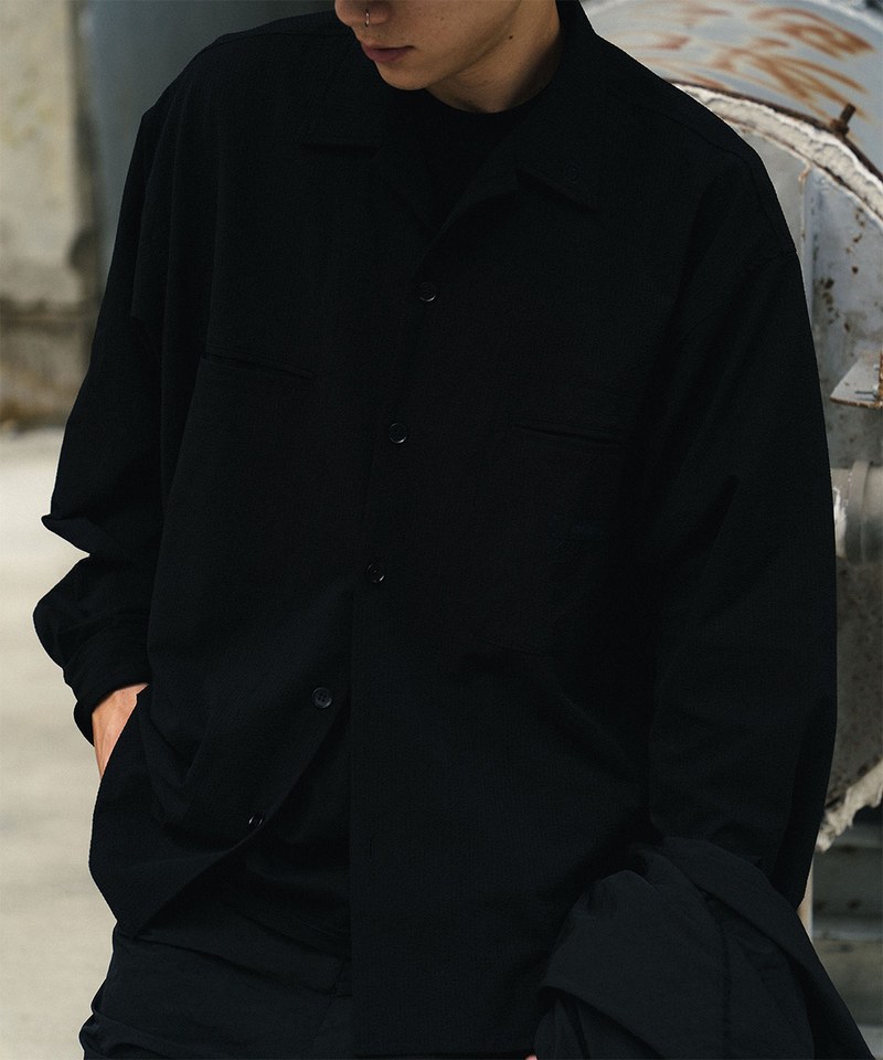 IDE0206-242 黑化長襯衫 Black Type Shirt