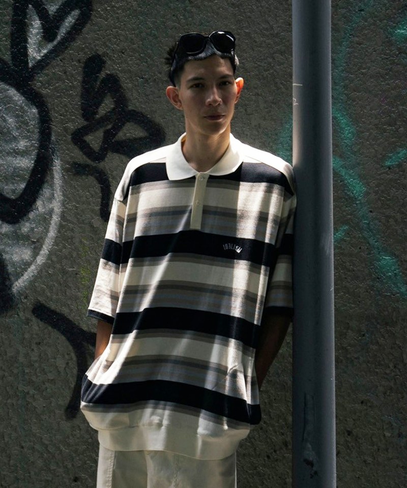 橫紋休閒翻領衫 Striped POLO