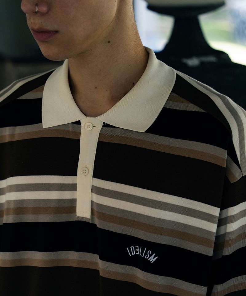 橫紋休閒翻領衫 Striped POLO