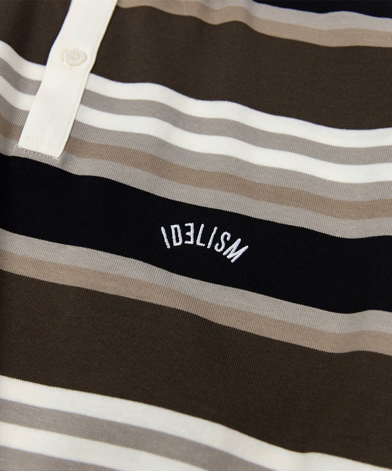 IDE3602-241 橫紋休閒翻領衫 Striped POLO