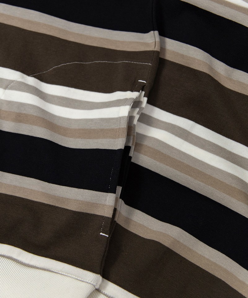 IDE3602-241 橫紋休閒翻領衫 Striped POLO