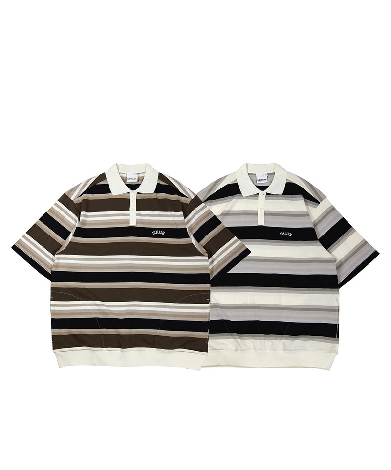 橫紋休閒翻領衫 Striped POLO