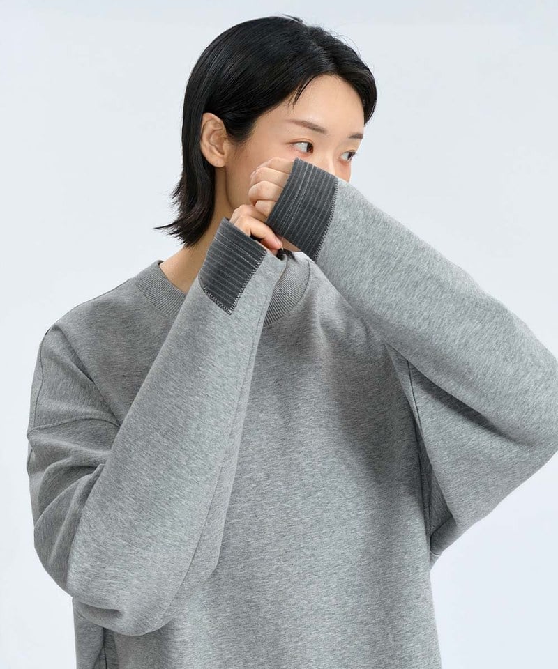 袖口拼色長Tee Mix-Layered Comfy LS Tee