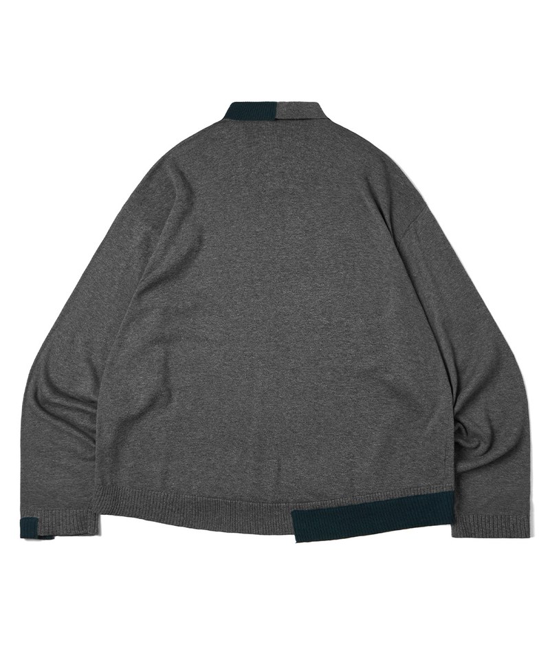 針織Polo衫 Off-balance Knit Polo Shirt