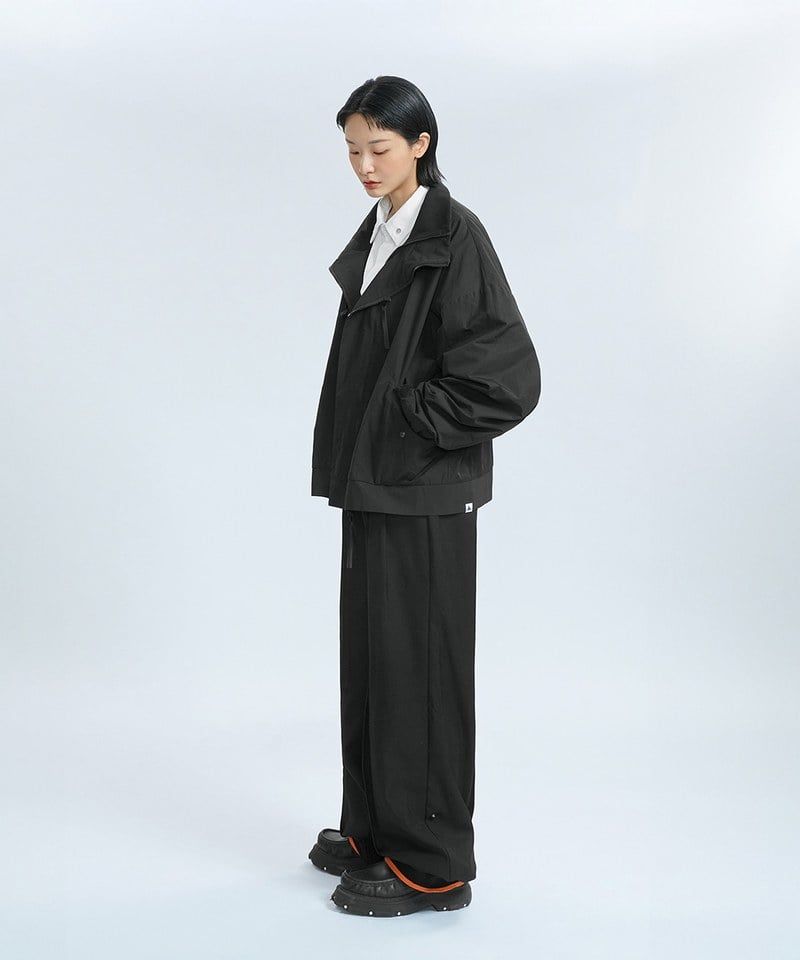 MSN1115-242 立領外套 Geometric Cutting Hi-Collar Jacket