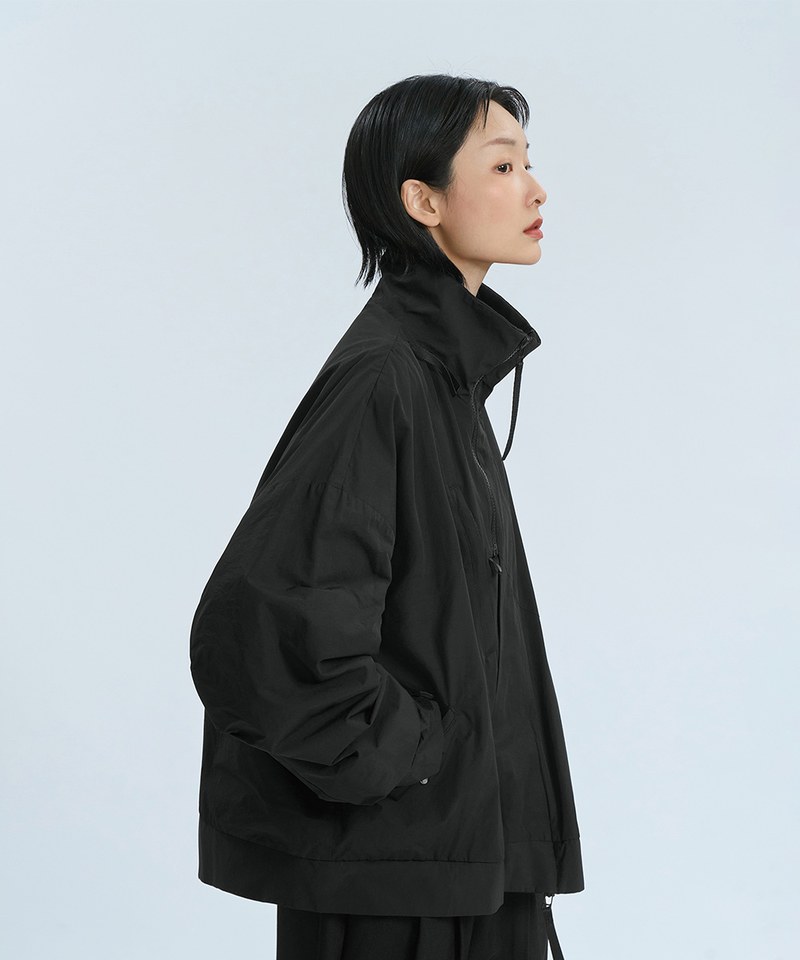 MSN1115-242 立領外套 Geometric Cutting Hi-Collar Jacket