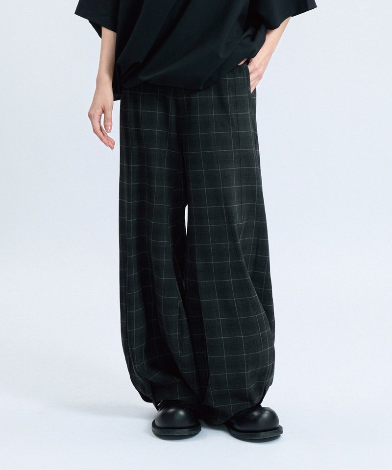 MSN1622-242 格紋長褲 Sep. Special Cutting Plaid Trousers