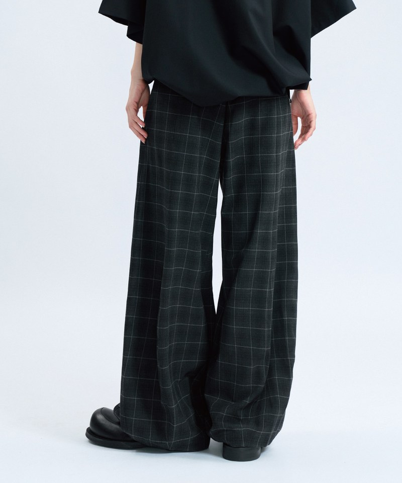 MSN1622-242 格紋長褲 Sep. Special Cutting Plaid Trousers