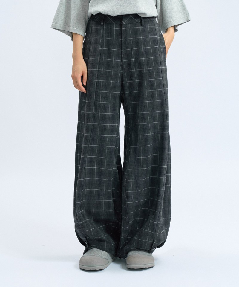 MSN1622-242 格紋長褲 Sep. Special Cutting Plaid Trousers