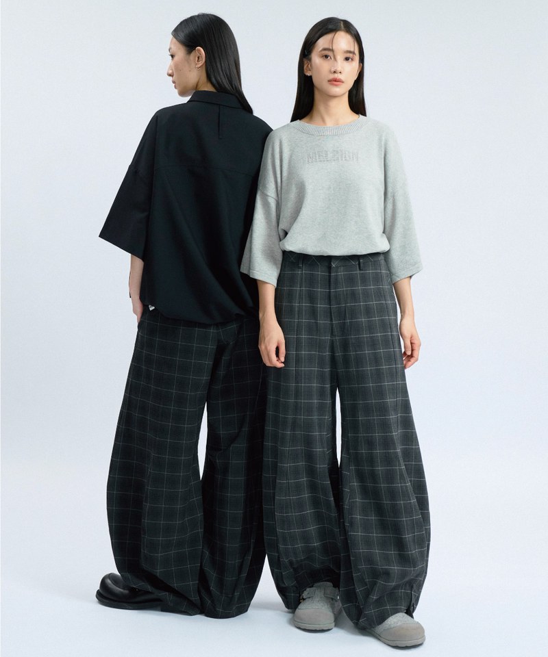 MSN1622-242 格紋長褲 Sep. Special Cutting Plaid Trousers