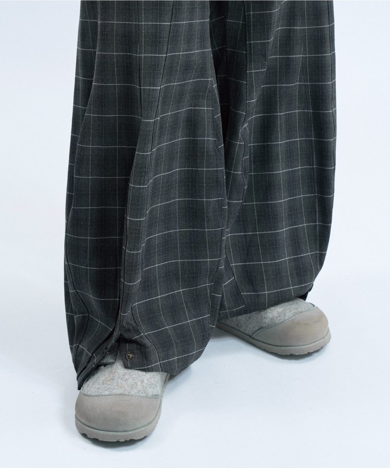 MSN1622-242 格紋長褲 Sep. Special Cutting Plaid Trousers