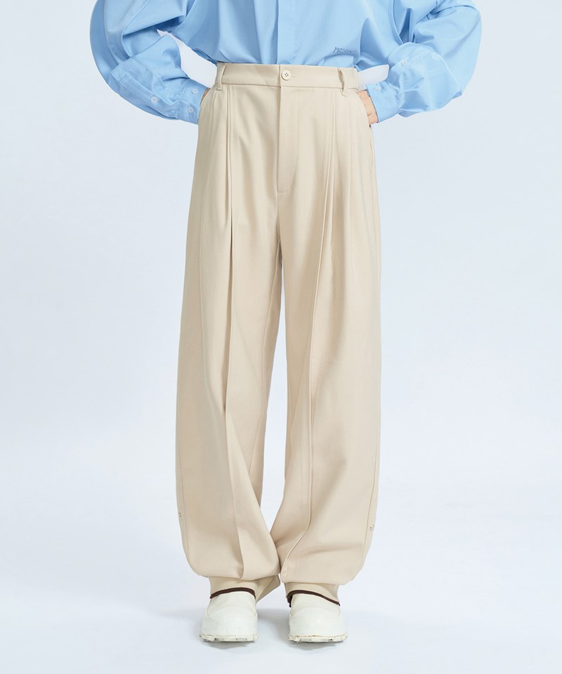 MSN1623-242 異材質寬鬆長褲 Oct Double Layer Comfy Trousers