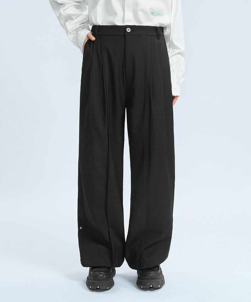 MSN1623-242 異材質寬鬆長褲 Oct Double Layer Comfy Trousers