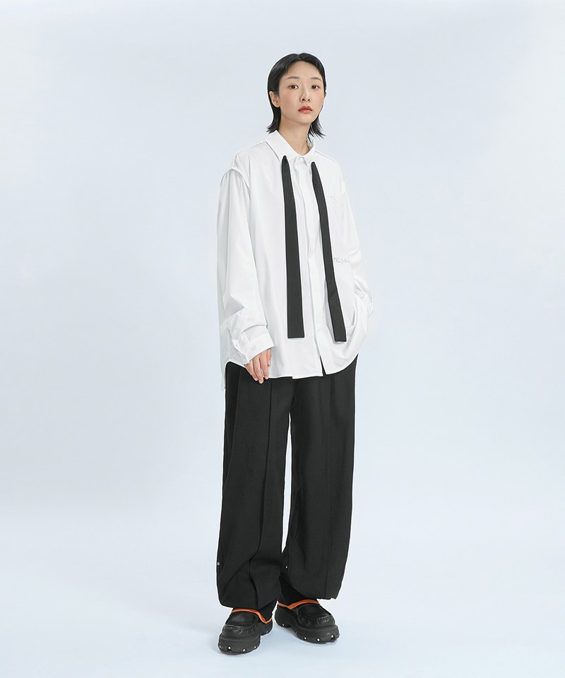 MSN1623-242 異材質寬鬆長褲 Oct Double Layer Comfy Trousers