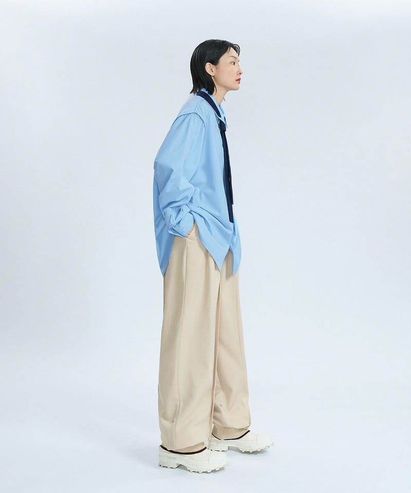 MSN1623-242 異材質寬鬆長褲 Oct Double Layer Comfy Trousers