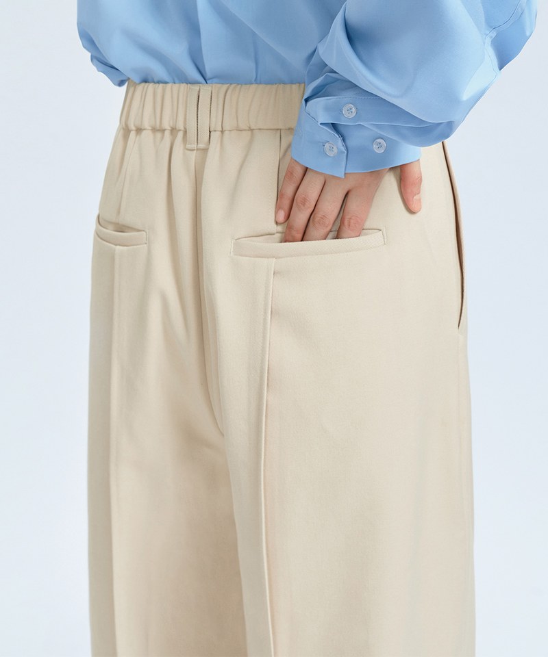 MSN1623-242 異材質寬鬆長褲 Oct Double Layer Comfy Trousers