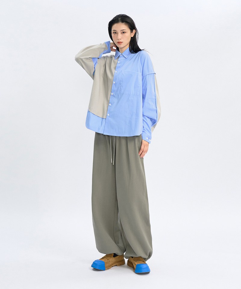 MSN1625-251 鬆緊抽繩長褲 3X-Tailoring Track Pants