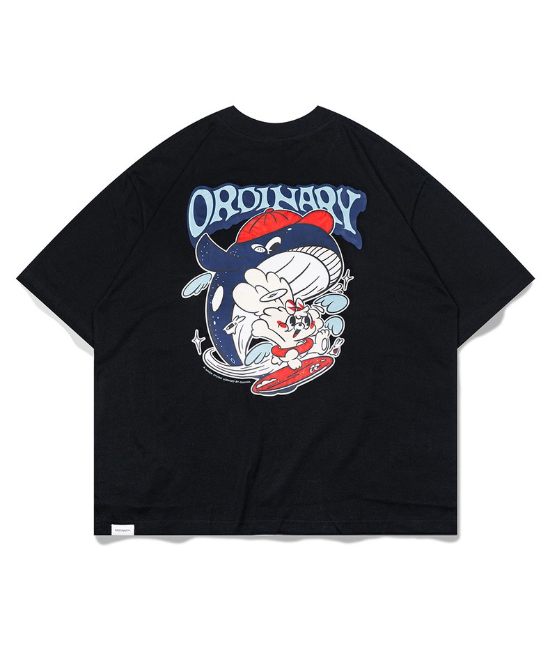 ORD0137-242 緩緩鯨魚衝浪短TEE