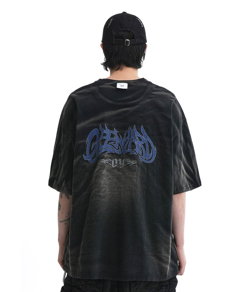 水洗印花短TEE VINTAGE WASHED OYPD T