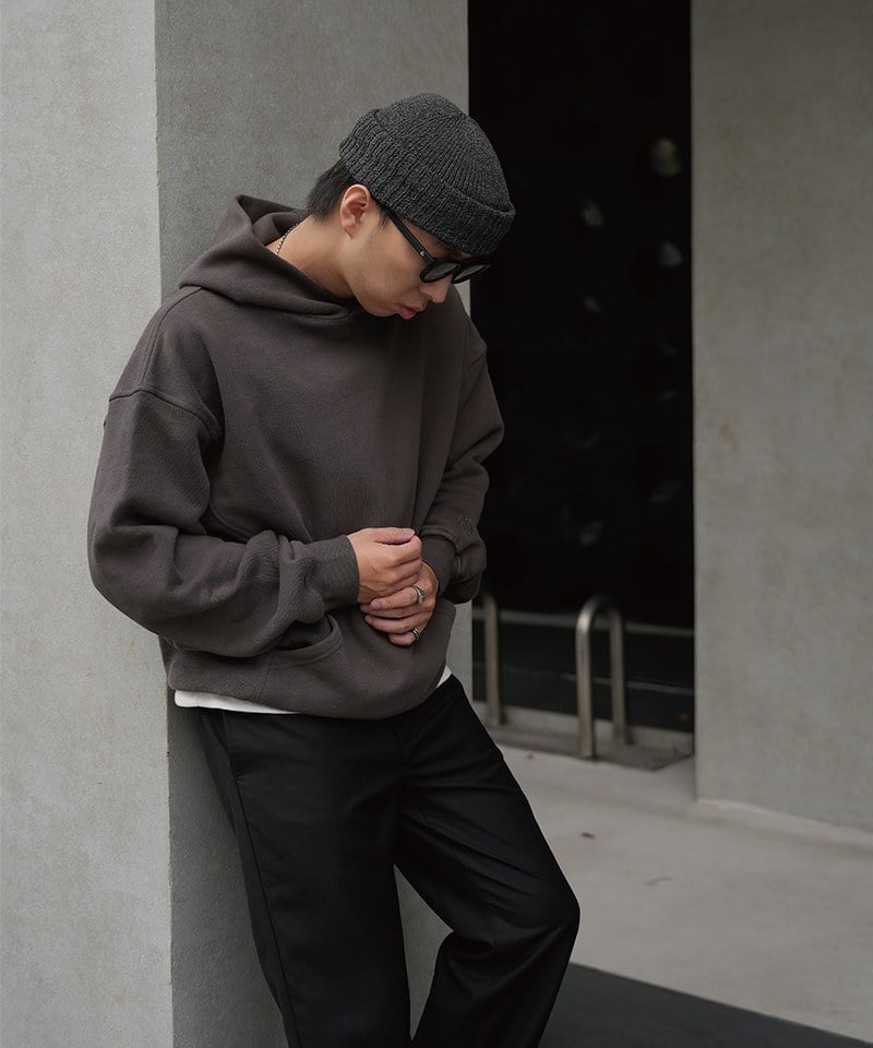 PBP0001-232 寬短剪裁帽ＴMISMATCH HOODIE