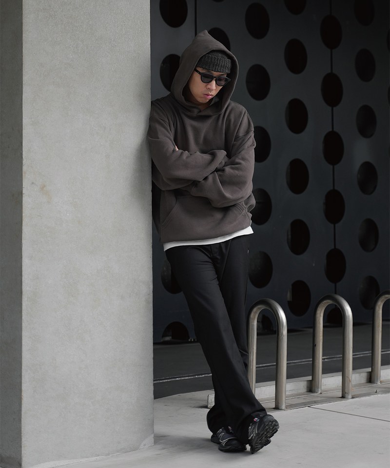 PBP0001-232 寬短剪裁帽ＴMISMATCH HOODIE