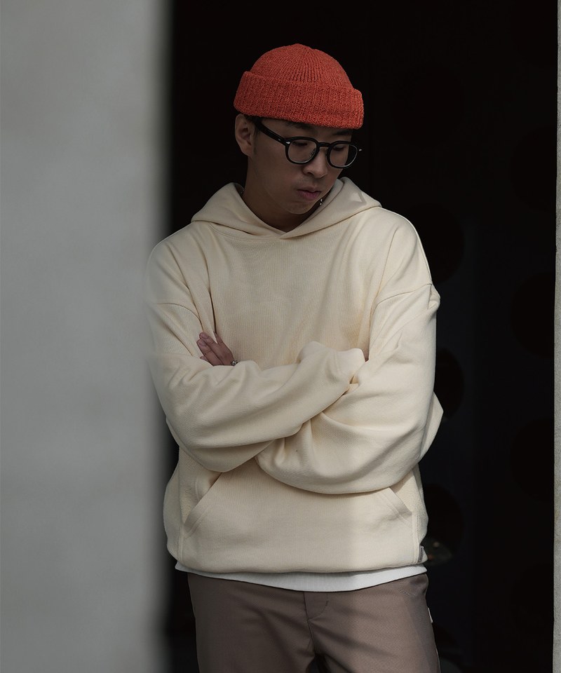 PBP0001-232 寬短剪裁帽ＴMISMATCH HOODIE