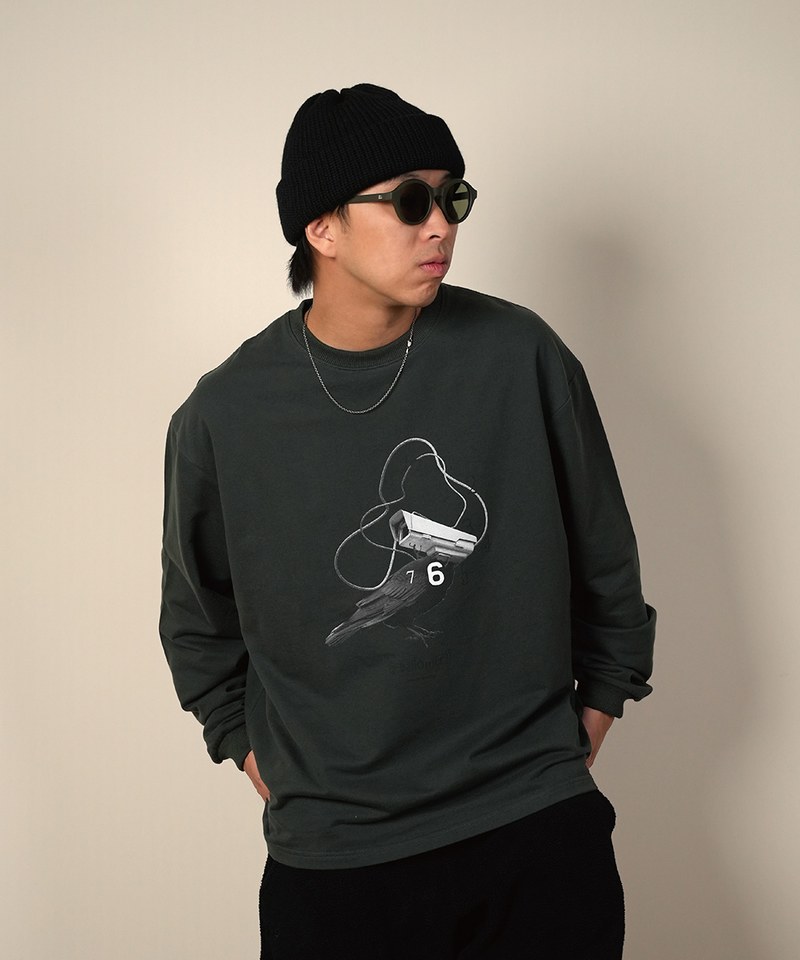 PBP0103-232 圖案長TEE FREEDOMERA GRAPHIC SWEATSHIRT