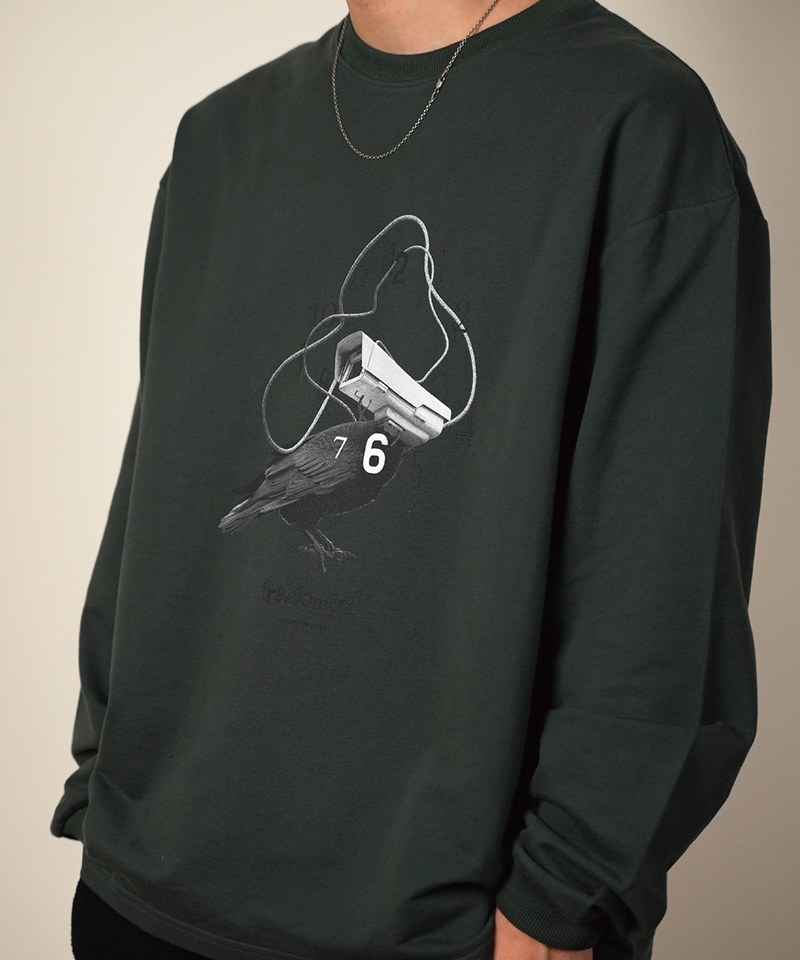 PBP0103-232 圖案長TEE FREEDOMERA GRAPHIC SWEATSHIRT