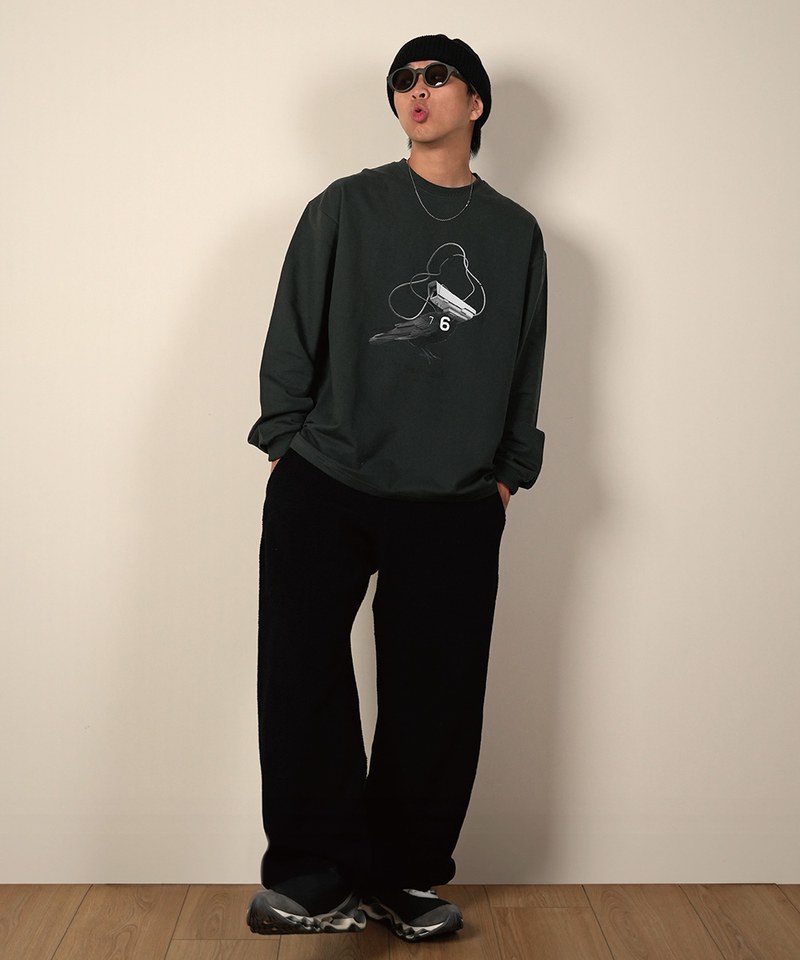 PBP0103-232 圖案長TEE FREEDOMERA GRAPHIC SWEATSHIRT