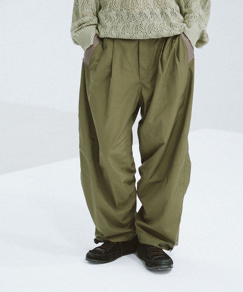 Pleated Military Trousers