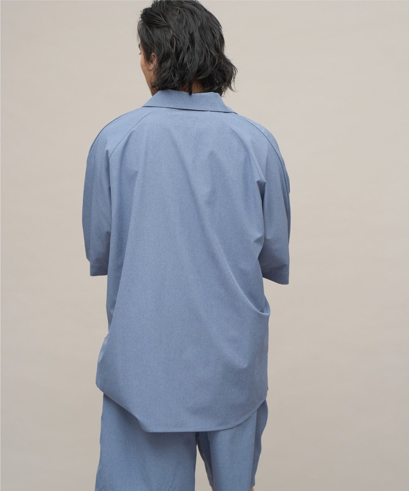 PLN3306-241 吸濕排汗六分袖寬鬆襯衫