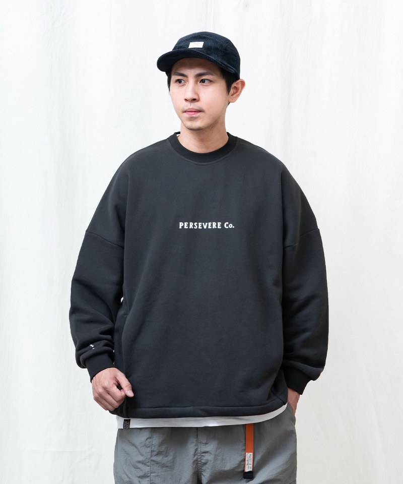 定番款大學TEE BRAND LOGO CLASSIC WASHED SWEATSHIRT