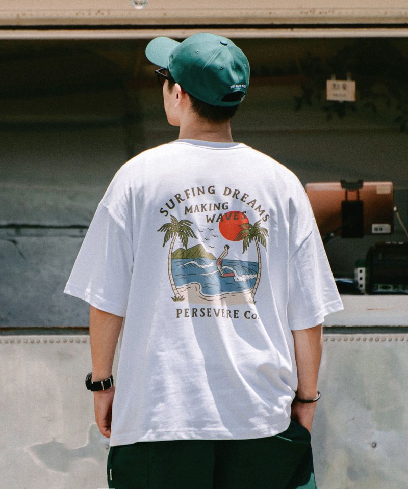 PSV0108-241 圖像短TEE SURFING DREAMS GRAPHIC T-SHIRT