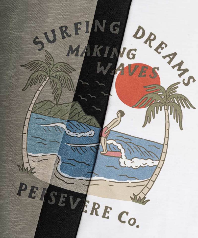 PSV0108-241 圖像短TEE SURFING DREAMS GRAPHIC T-SHIRT