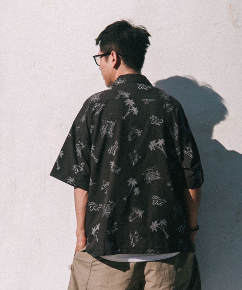 PSV0203-241 滿版襯衫 OCEAN ELEMENTS GRAPHIC ALLOVER SHIRT