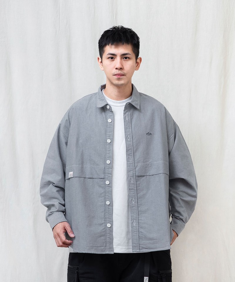 PSV0204-242 寬版長袖襯衫 BRAND LOGO LONG-SLEEVE SHIRTS