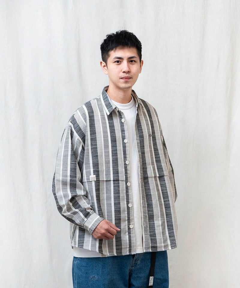 PSV0204-242 寬版長袖襯衫 BRAND LOGO LONG-SLEEVE SHIRTS