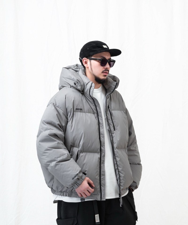 防潑水可拆式連帽羽絨外套 water-repellent down jacket