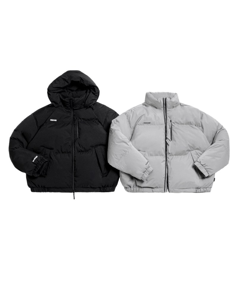 防潑水可拆式連帽羽絨外套 water-repellent down jacket