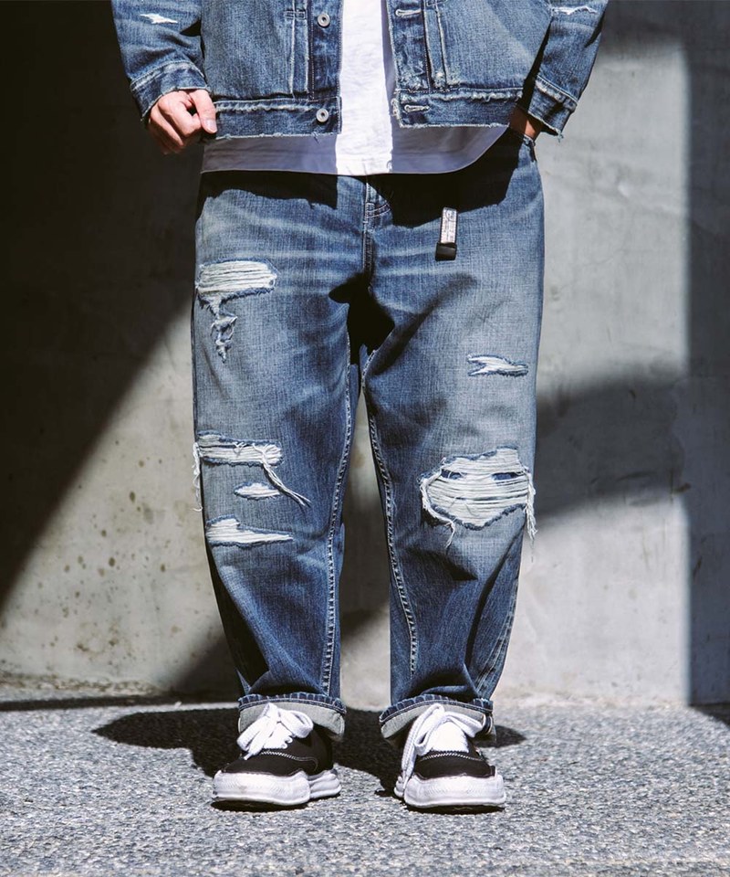 PSV1405-251 五週年限定破壞工藝牛仔褲 DESTROYED EFFECT SELVEDGE DENIM JEANS