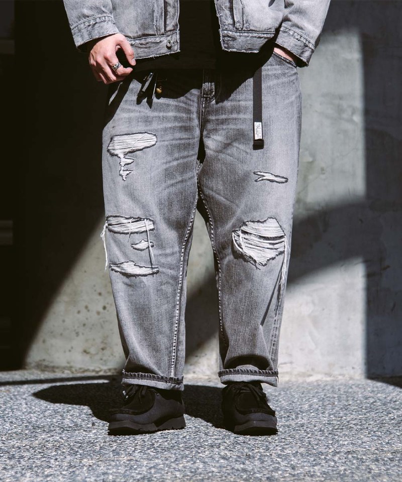 PSV1405-251 五週年限定破壞工藝牛仔褲 DESTROYED EFFECT SELVEDGE DENIM JEANS