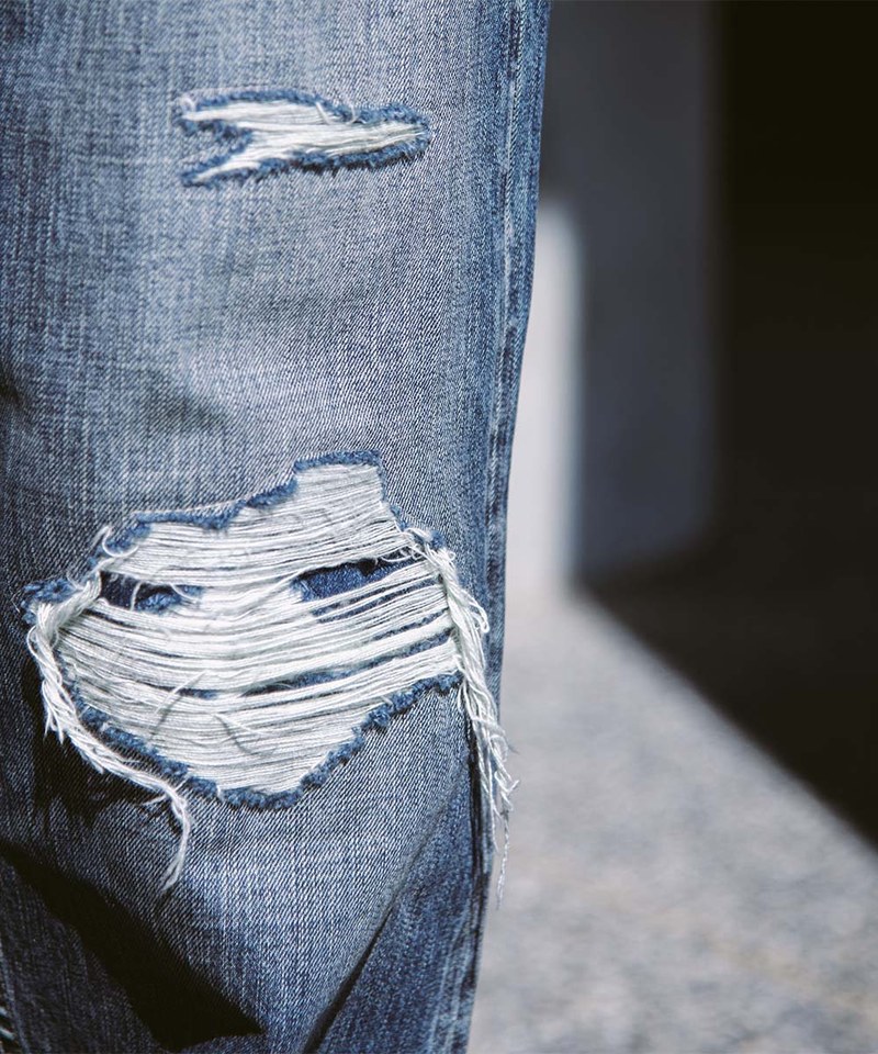 PSV1405-251 五週年限定破壞工藝牛仔褲 DESTROYED EFFECT SELVEDGE DENIM JEANS