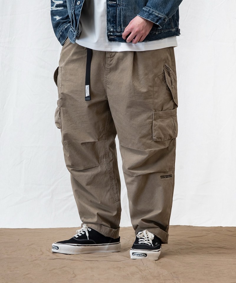 PSV1614-251 口袋水洗長褲 UNIQUE POCKET DESIGN TAPERED PANTS