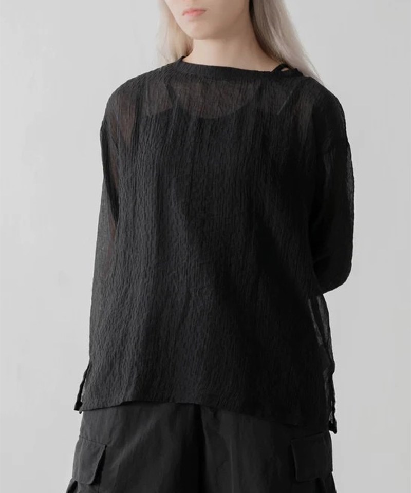 SNS0003W-232 長袖上衣 Long Sleeve Textured Top