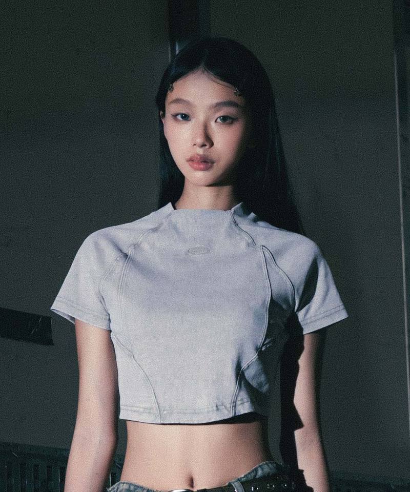 SNS0006W-241 微高領上衣 Washed Cropped Top