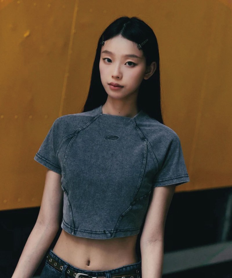 SNS0006W-241 微高領上衣 Washed Cropped Top