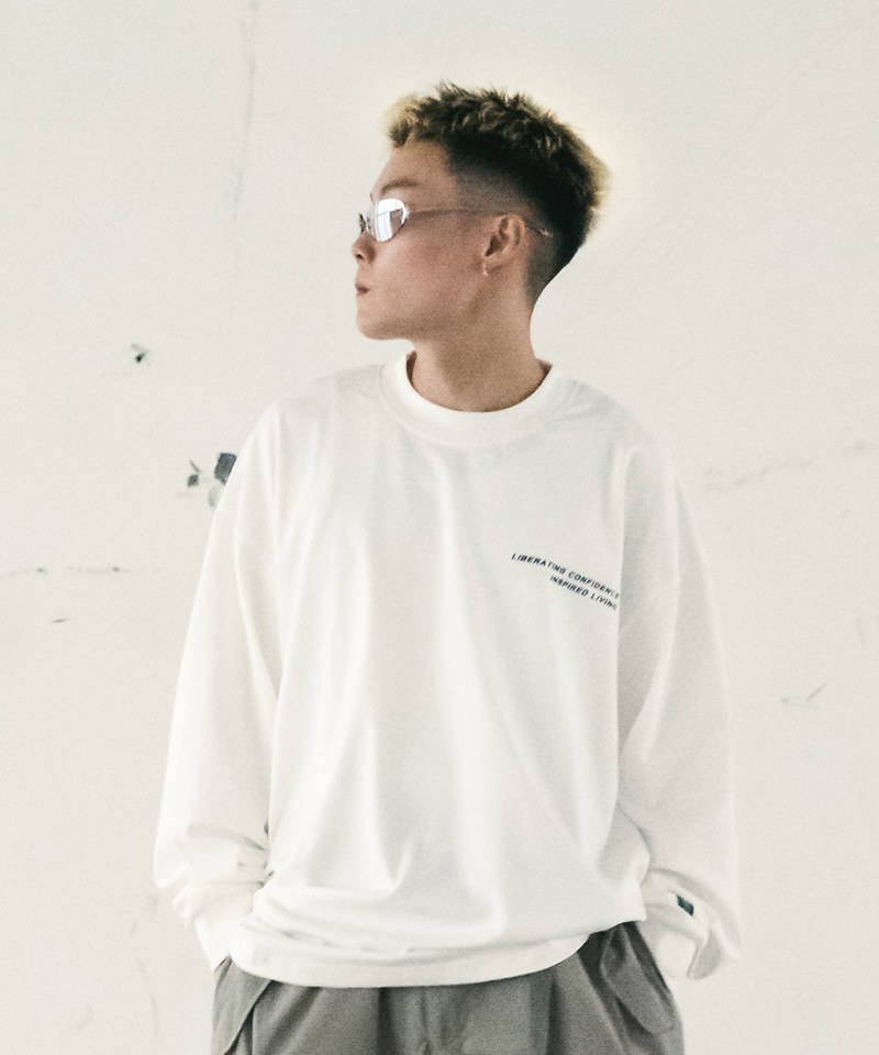 SNS0135-242 sense x plain-me 聯名圖案長TEE Dimensional Logo LS